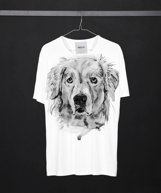 Golden Retriever No. 2 Men's White T-Shirt
