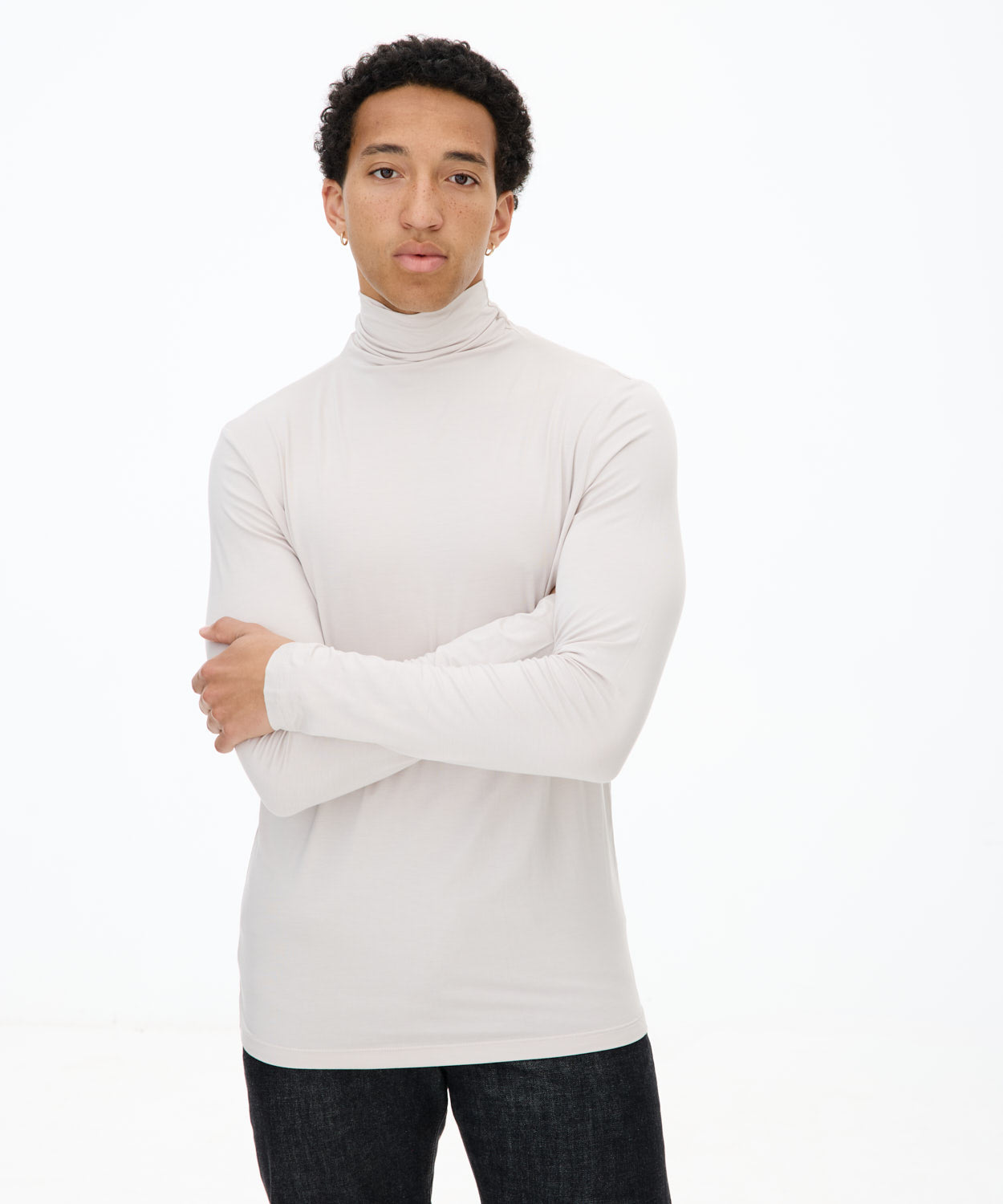 Cool Beige Turtleneck