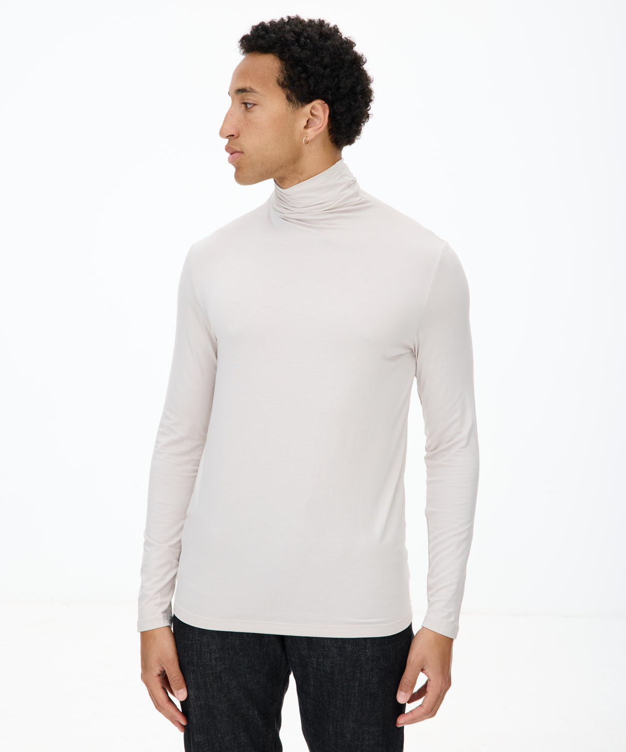 Cool Beige Turtleneck
