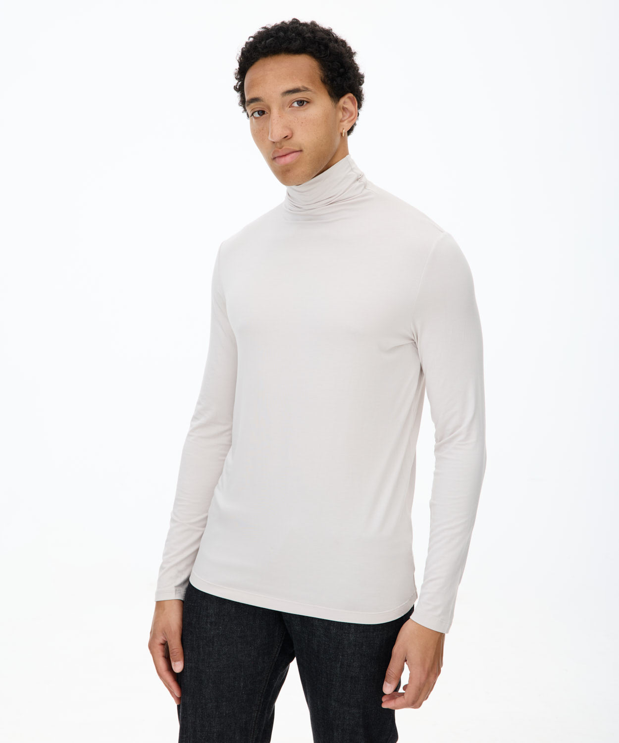 Cool Beige Turtleneck