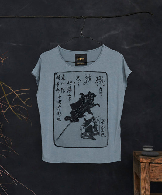 Ukiyo-e no.35 storm cloud t-shirt woman
