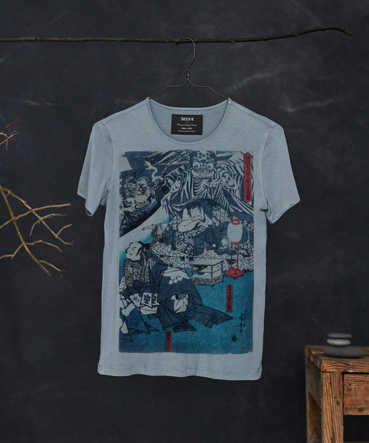 Ukiyo-e no.55 storm cloud t-shirt woman