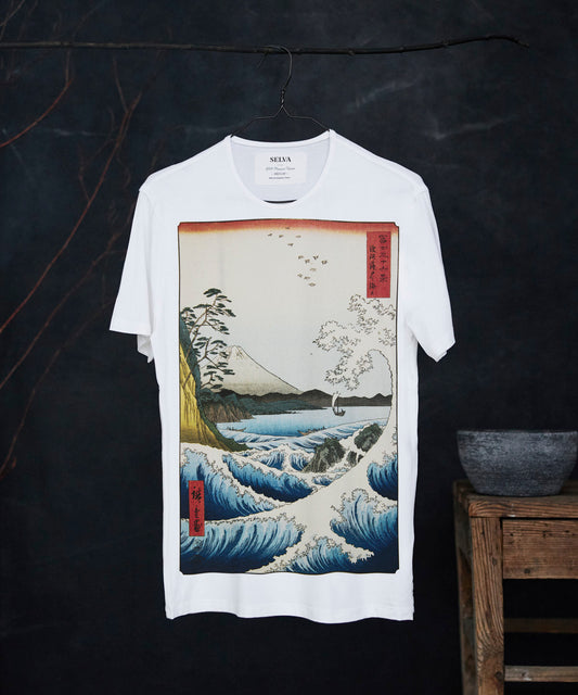Utagawa Hiroshige no.69 white t-shirt man