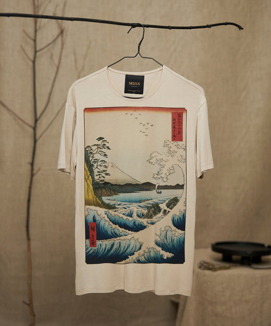 Koszulka męska - Utagawa Hiroshige No. 69 - Hummus