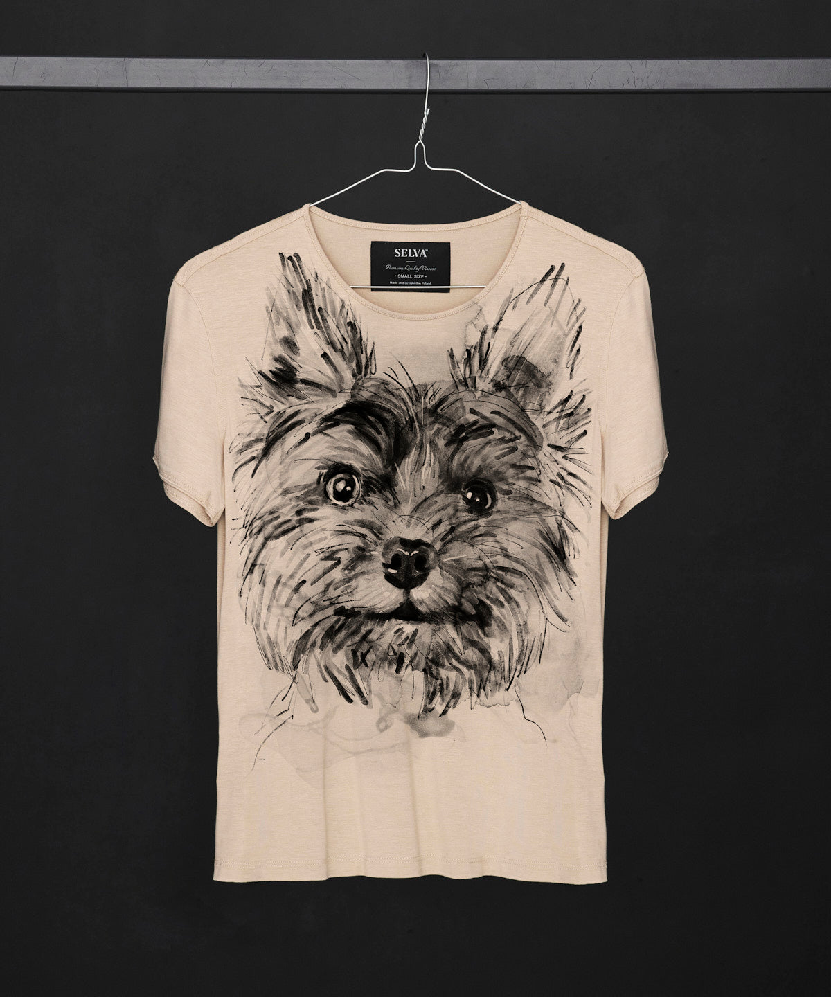 Koszulka damska - Yorkshire Terrier - wzór 2 - Hummus