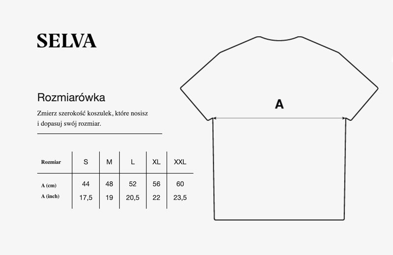 Tabela rozmiarów