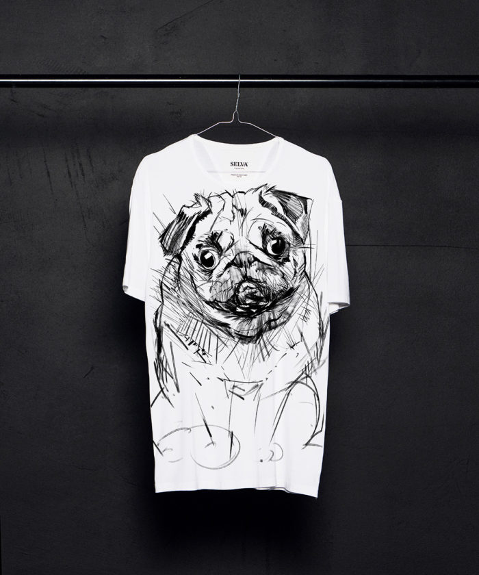 Pug Dog T-shirt Man