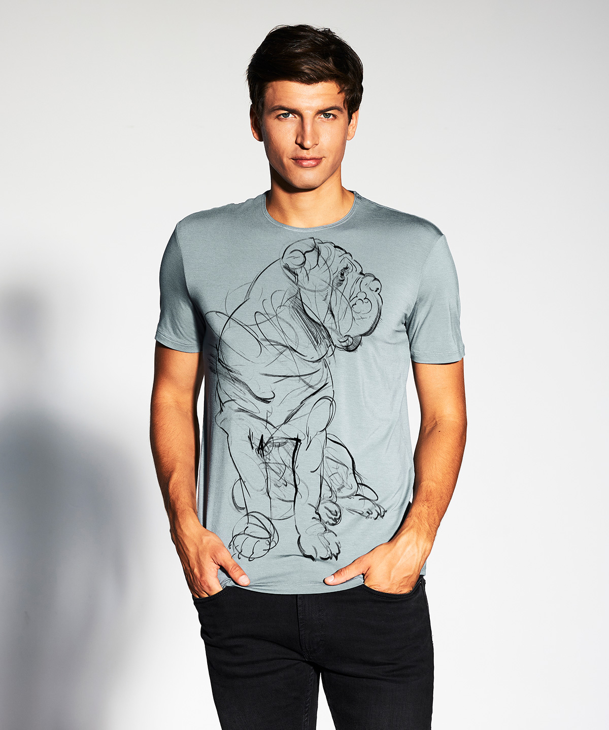 Neapolitan mastiff storm cloud t-shirt MAN