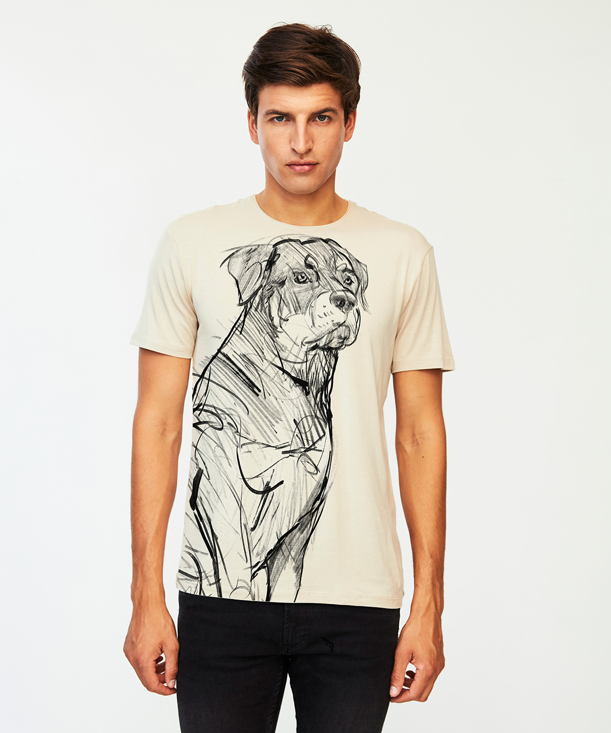 Rottweiler hummus t-shirt MAN