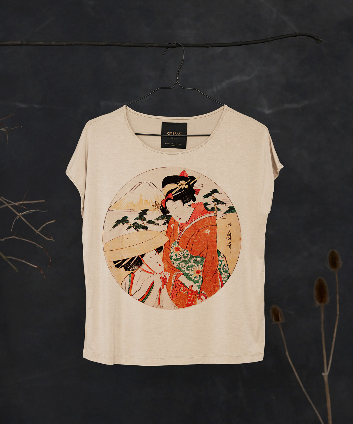 Utamaro geisha no.1 hummus t-shirt woman