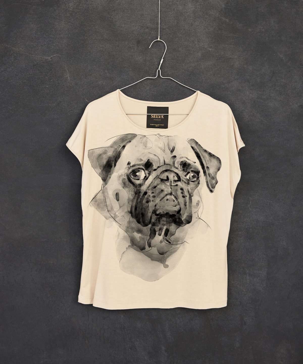 Pug hummus t-shirt woman