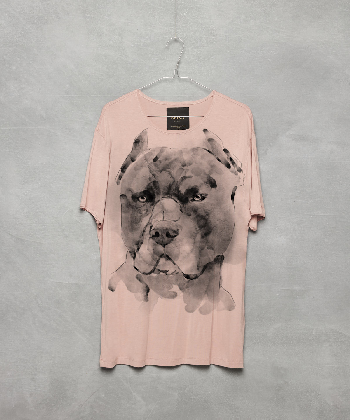 Pitbull light pink t-shirt MAN