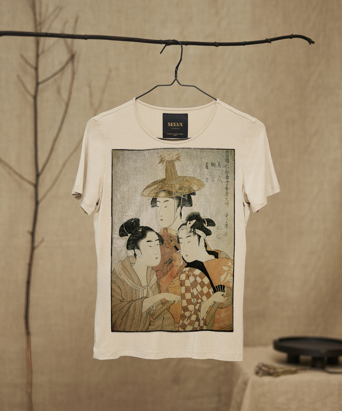 Kitagawa Utamaro no.74 hummus t-shirt woman