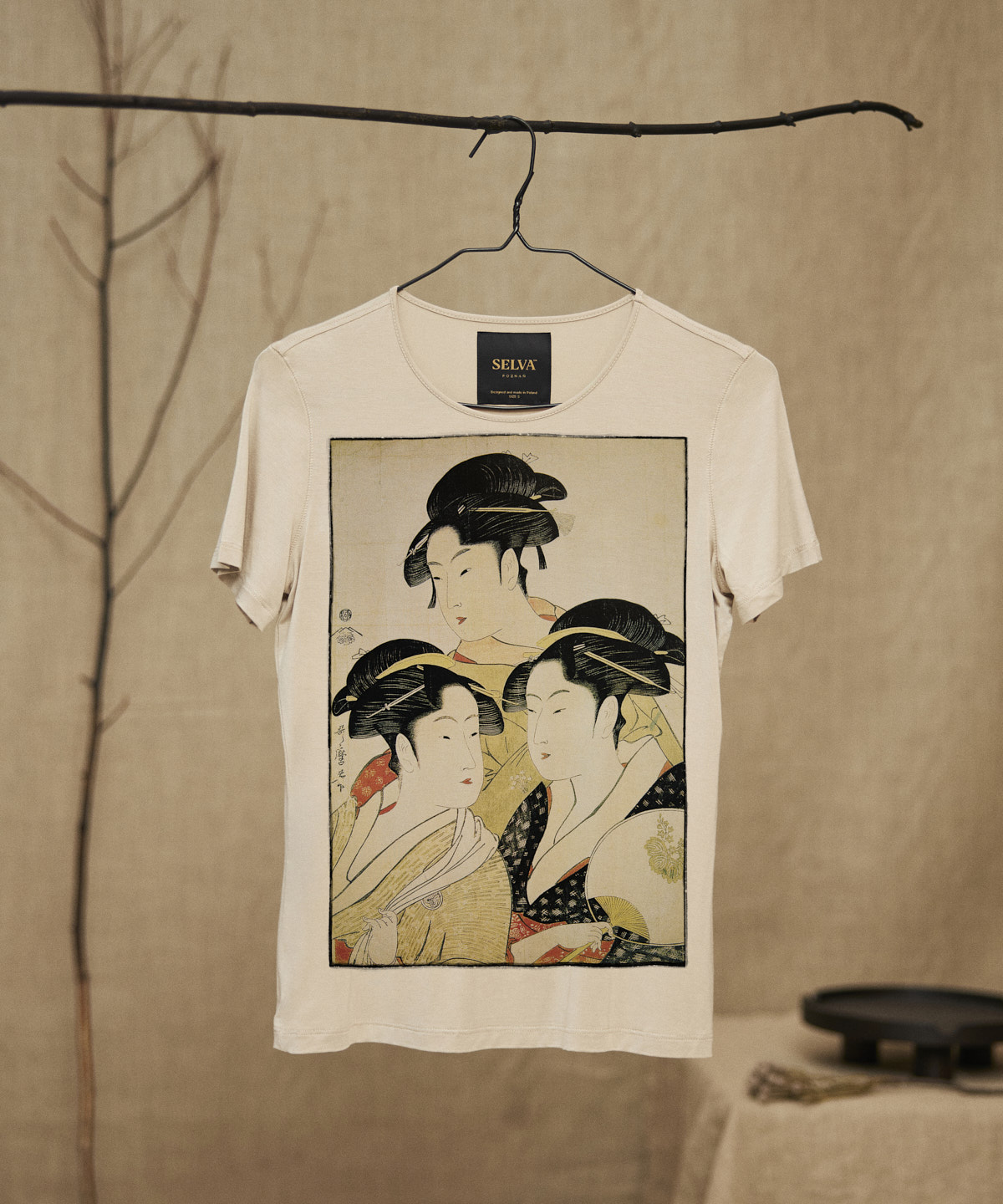 Kitagawa Utamaro no.68 hummus t-shirt woman