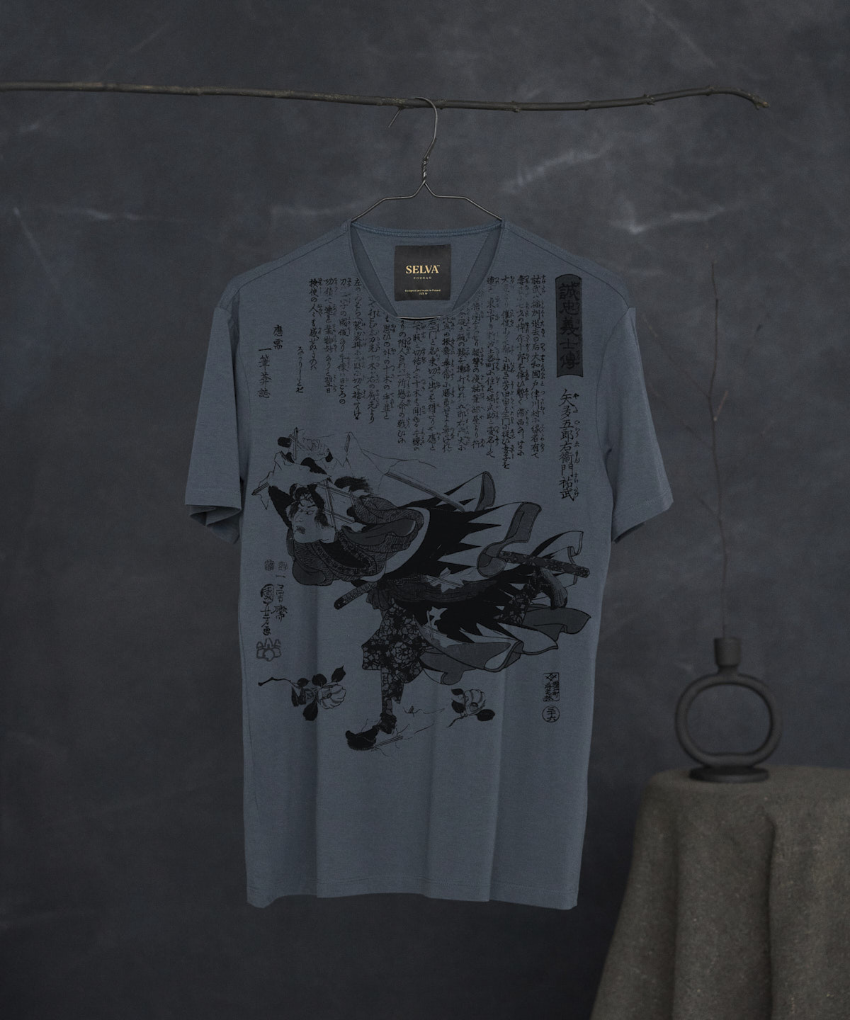 Utagawa Kuniyoshi no.92 dark cool gray t-shirt men