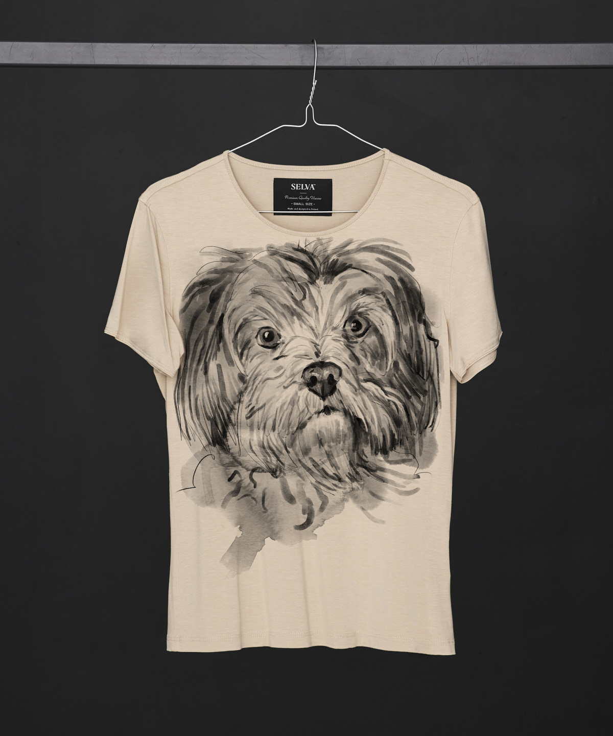 Maltese Dog hummus t-shirt woman