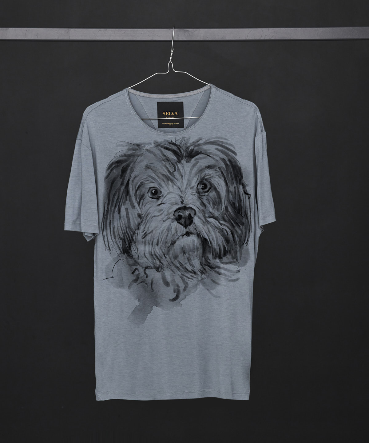 Maltese Dog storm cloud t-shirt MAN