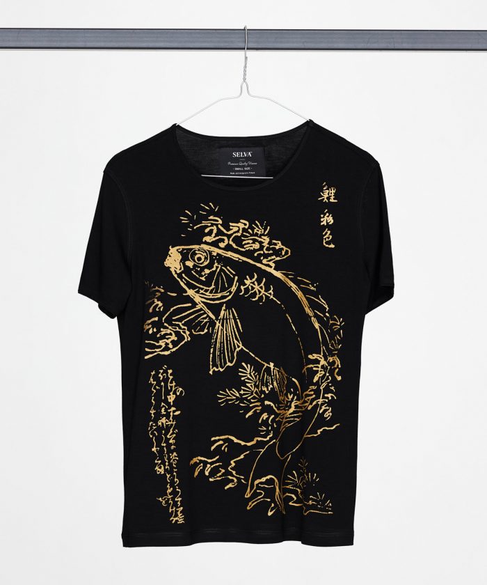 Gold Hiroshige Koi T-shirt WOMAN