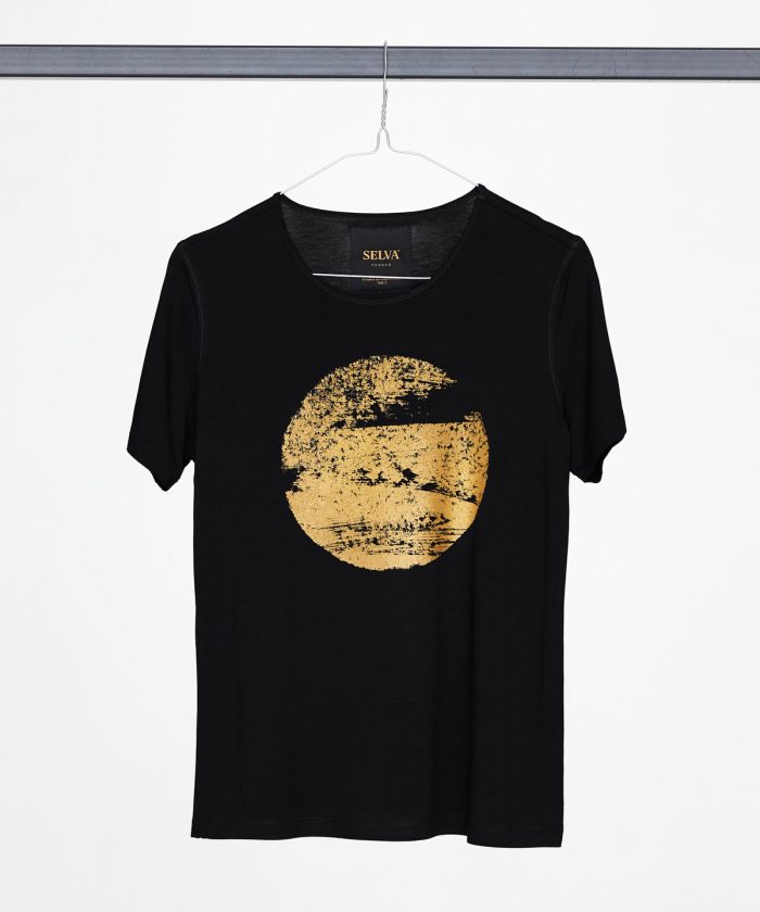 Gold Hiroshige Moon T-shirt WOMAN