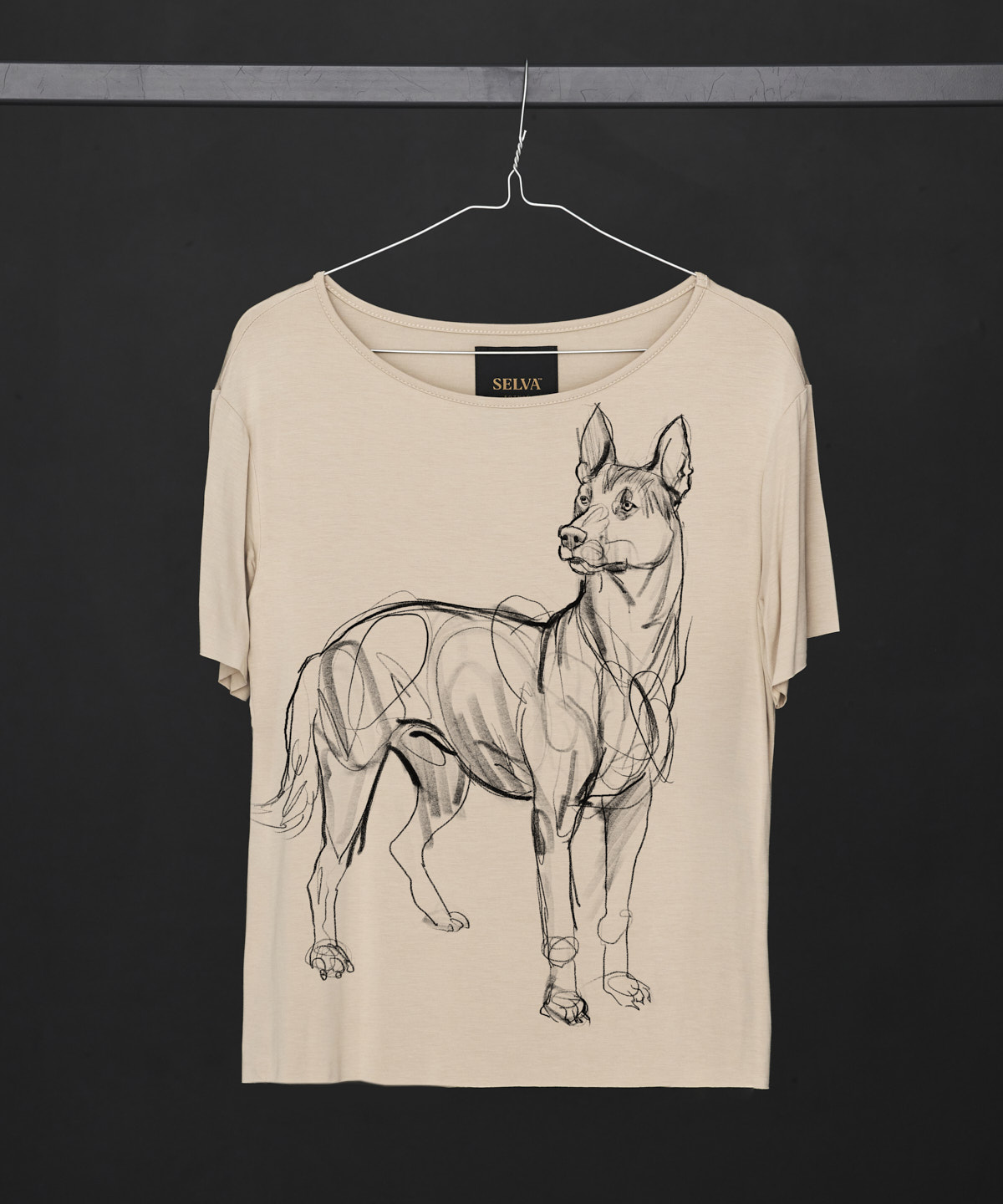 Belgian Shepherd Dog hummus T-shirt Woman
