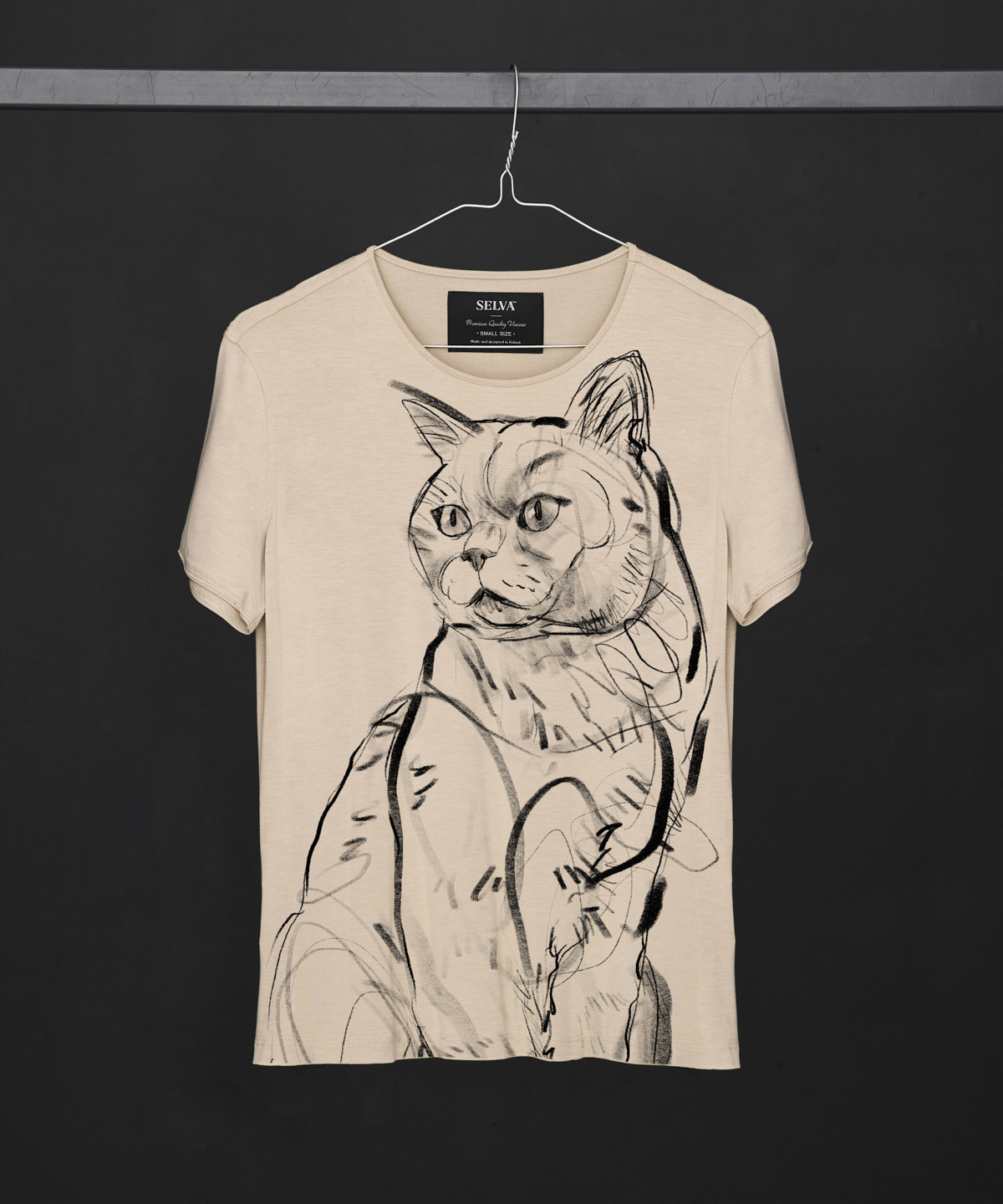 British Cat hummus T-shirt Woman