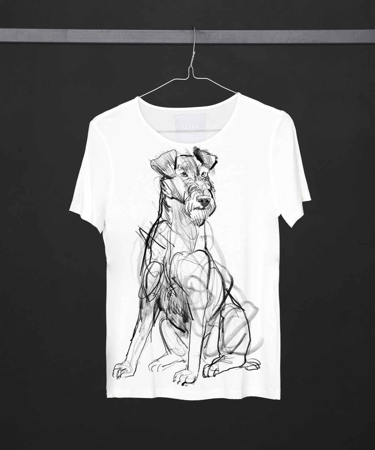 Irish Terrier Dog white T-shirt Woman
