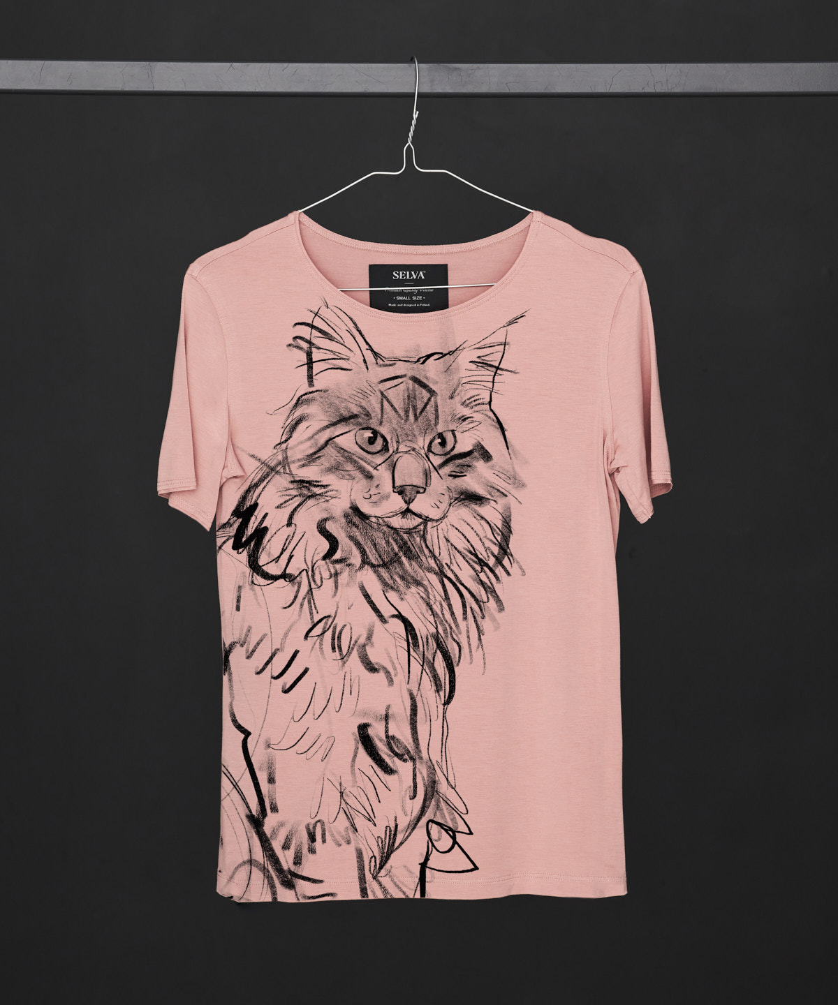 Norwegian Forest Cat light pink T-shirt Woman