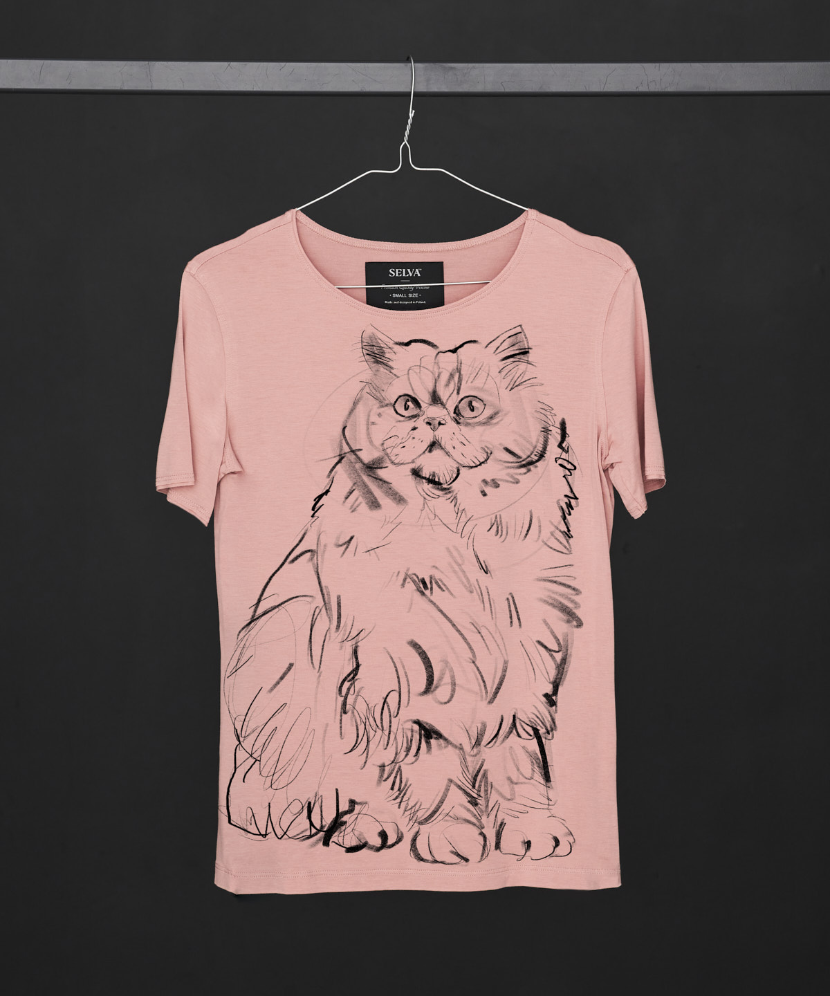 Persian Cat no.2 light pink T-shirt Woman