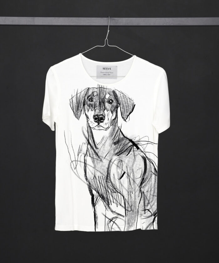 Pincher Dog white T-shirt Woman