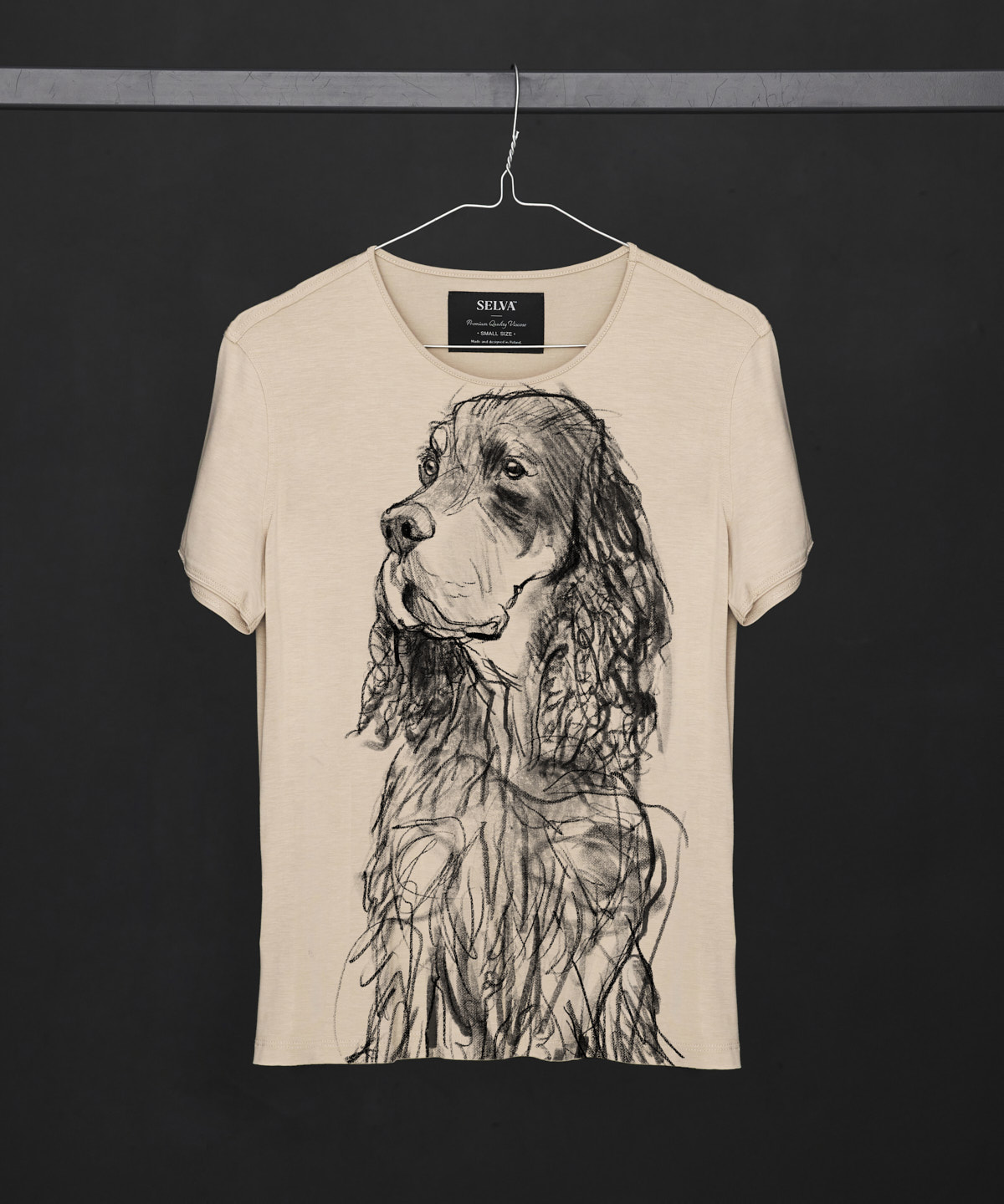 Scottish Setter Dog hummus T-shirt Woman