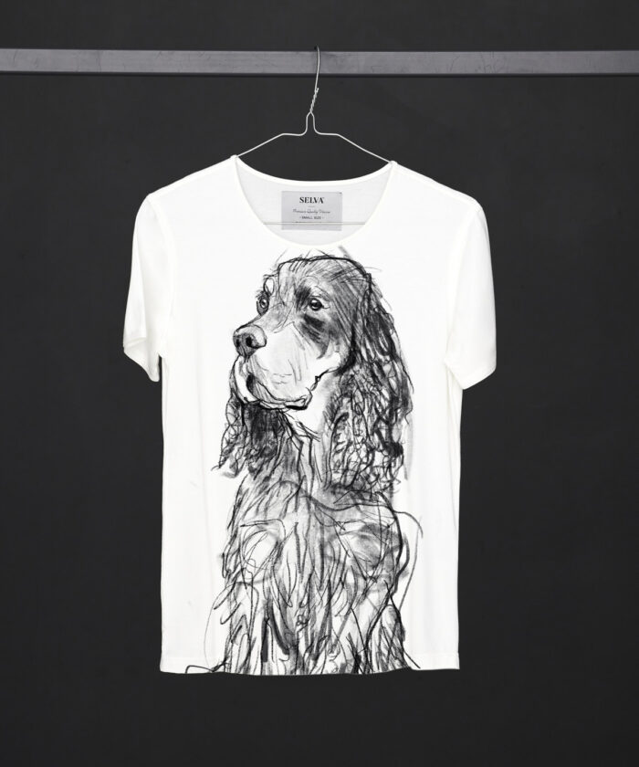Scottish Setter Dog white T-shirt Woman