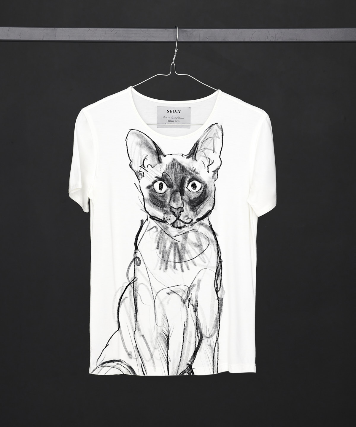Siamese Cat white T-shirt Woman