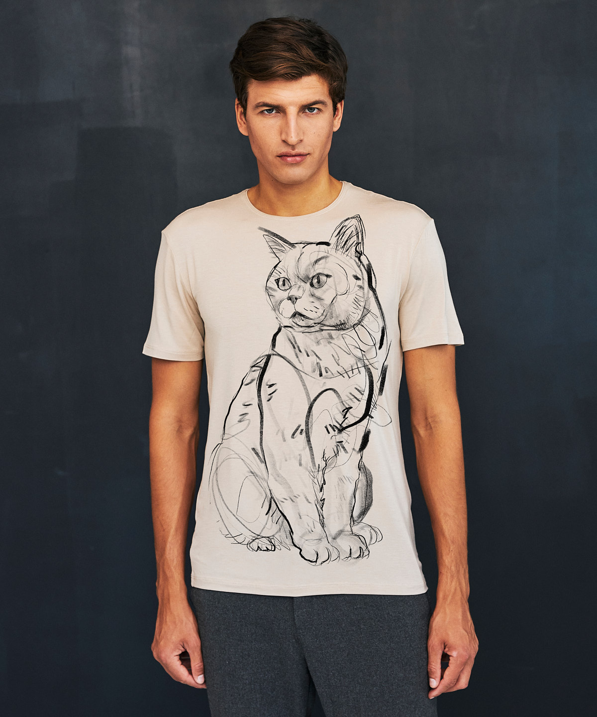 British Cat hummus t-shirt MAN