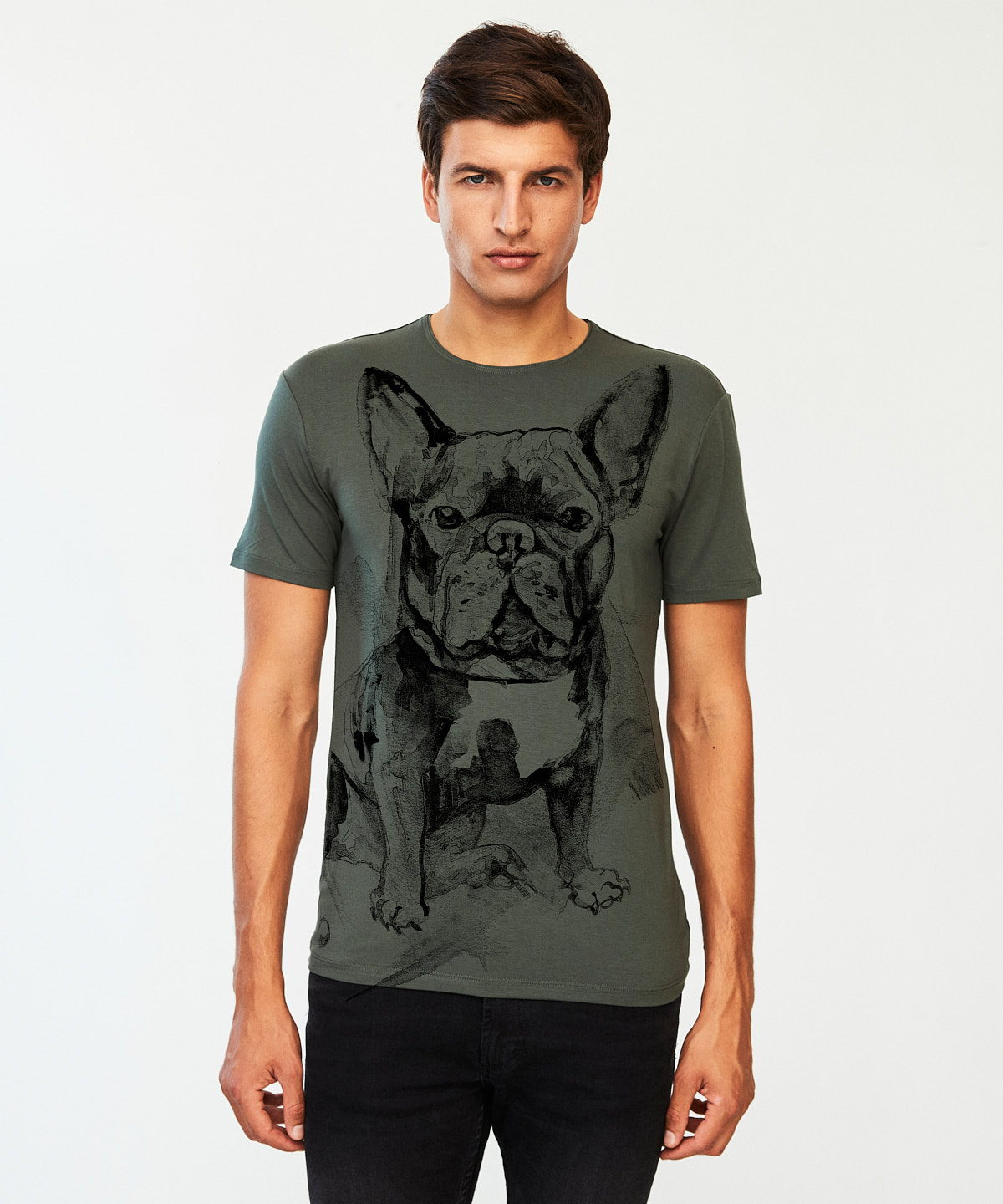 Bulldog khaki t-shirt MAN