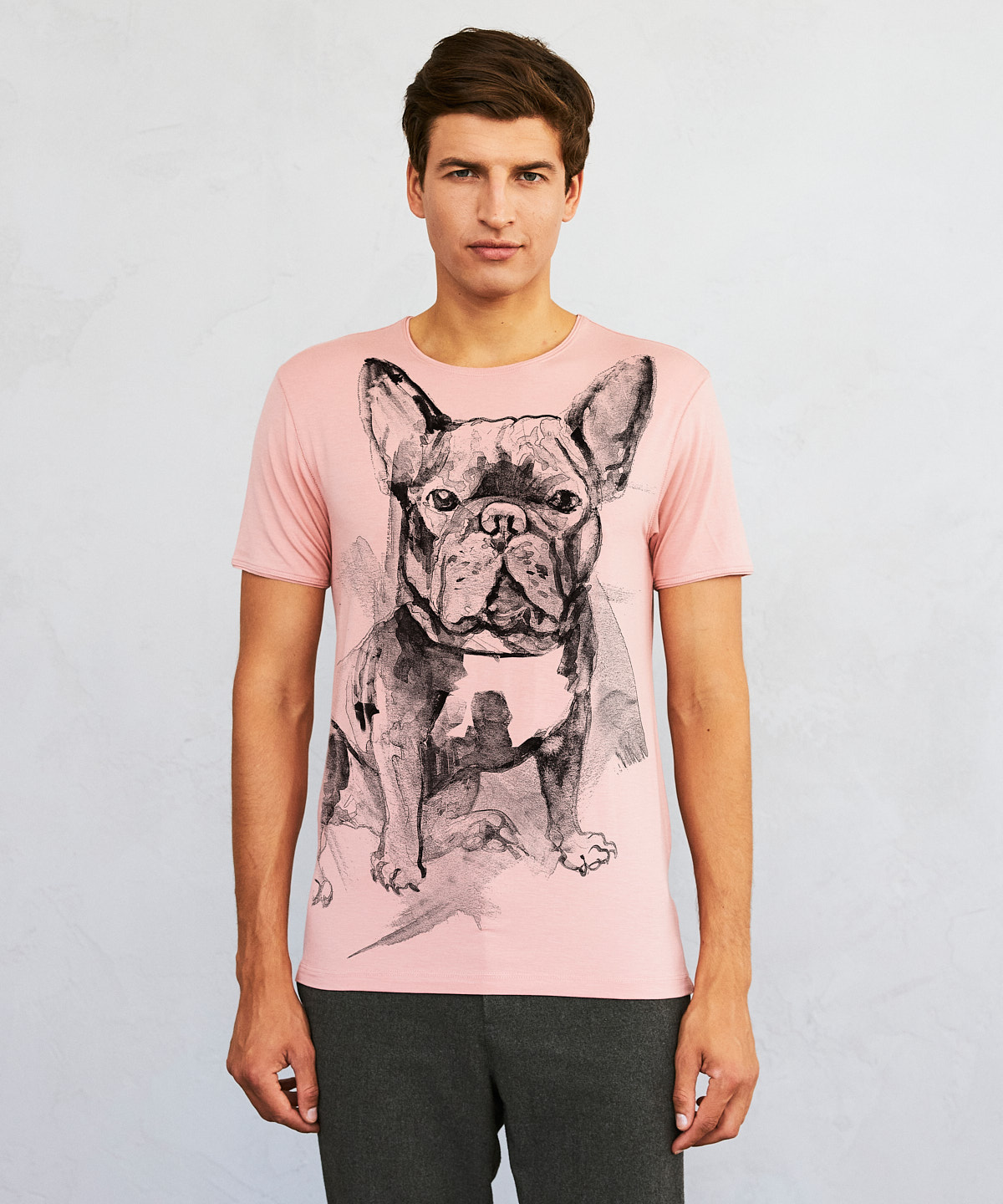 Bulldog no.2 light pink t-shirt MAN