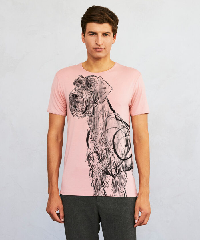 Giant Schnauzer light pink t-shirt MAN