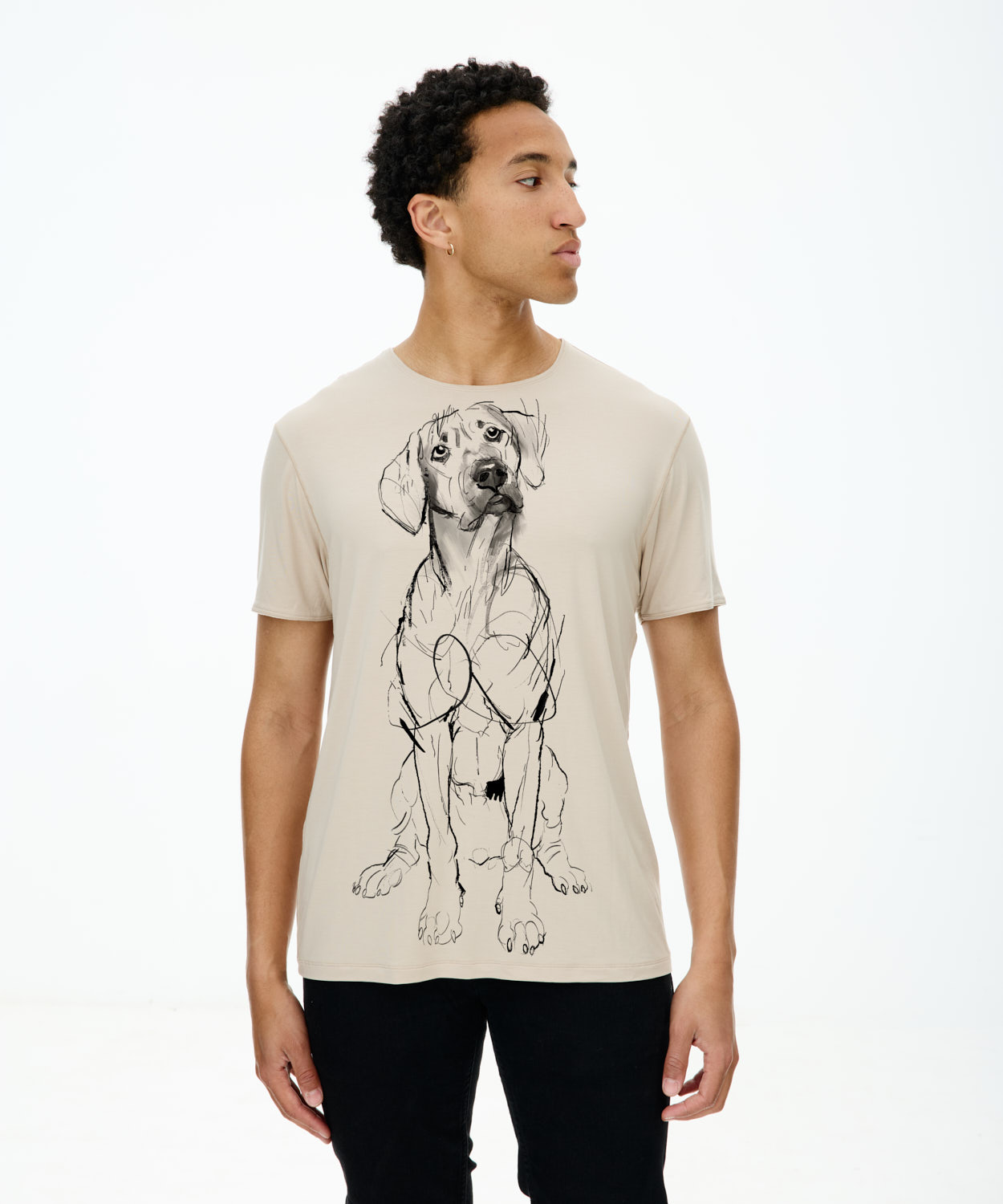 Rhodesian ridgeback Hummus T-shirt Man
