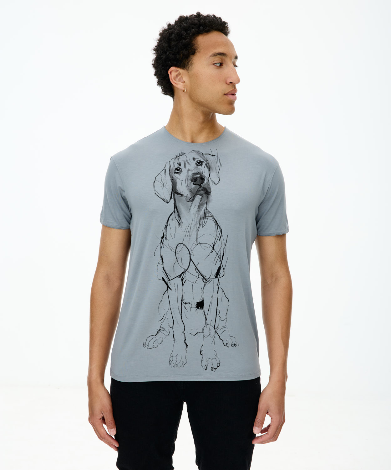 Rhodesian ridgeback Storm Cloud T-shirt Man